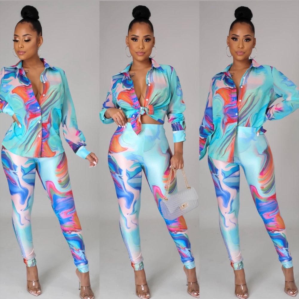 Colorful 2 piece set